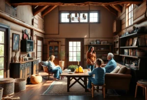 Family enjoying a renovated living space together, symbolizing home renovation and legacy.