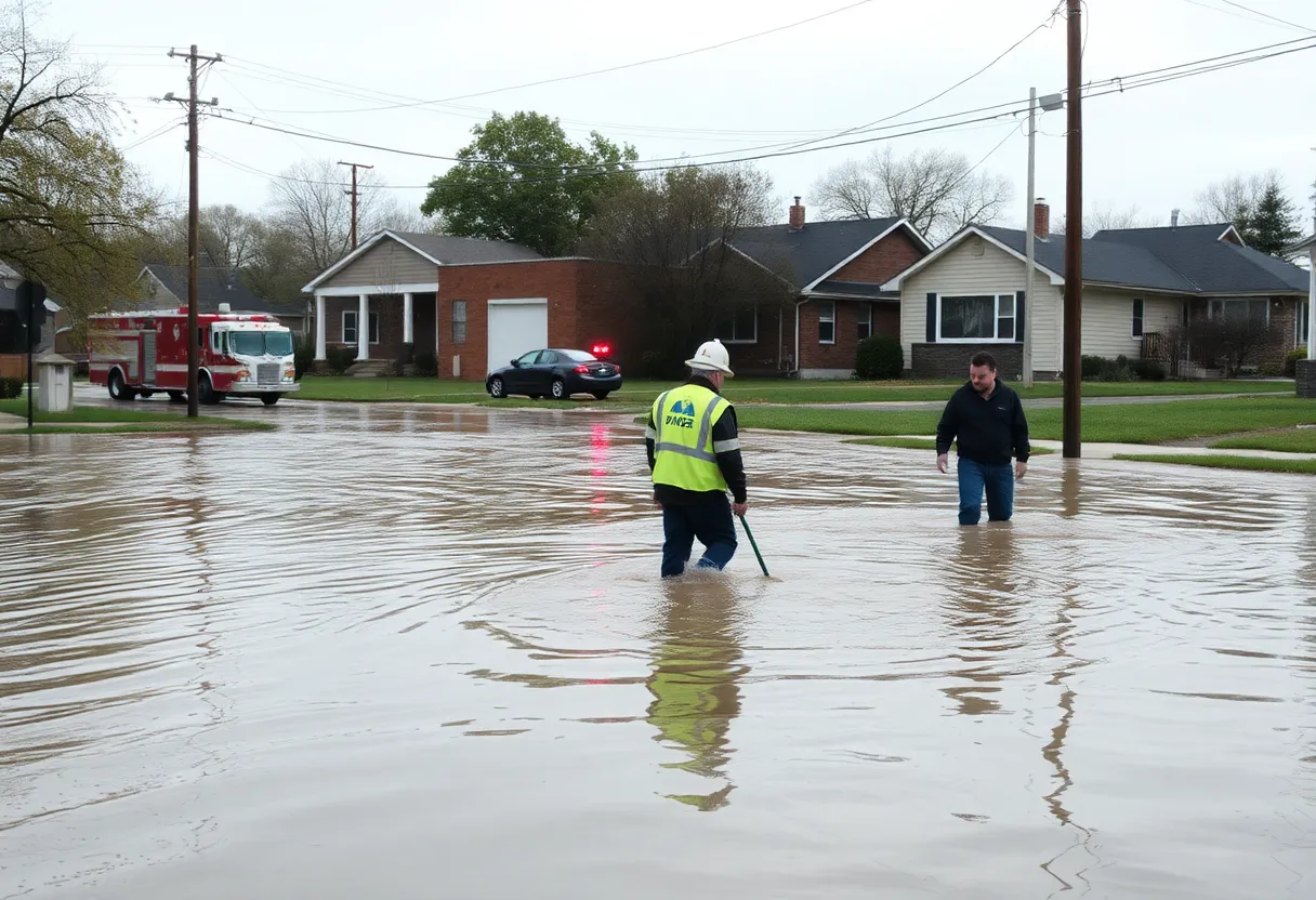 Emergency crews assist residents in flooded Southwest Detroit