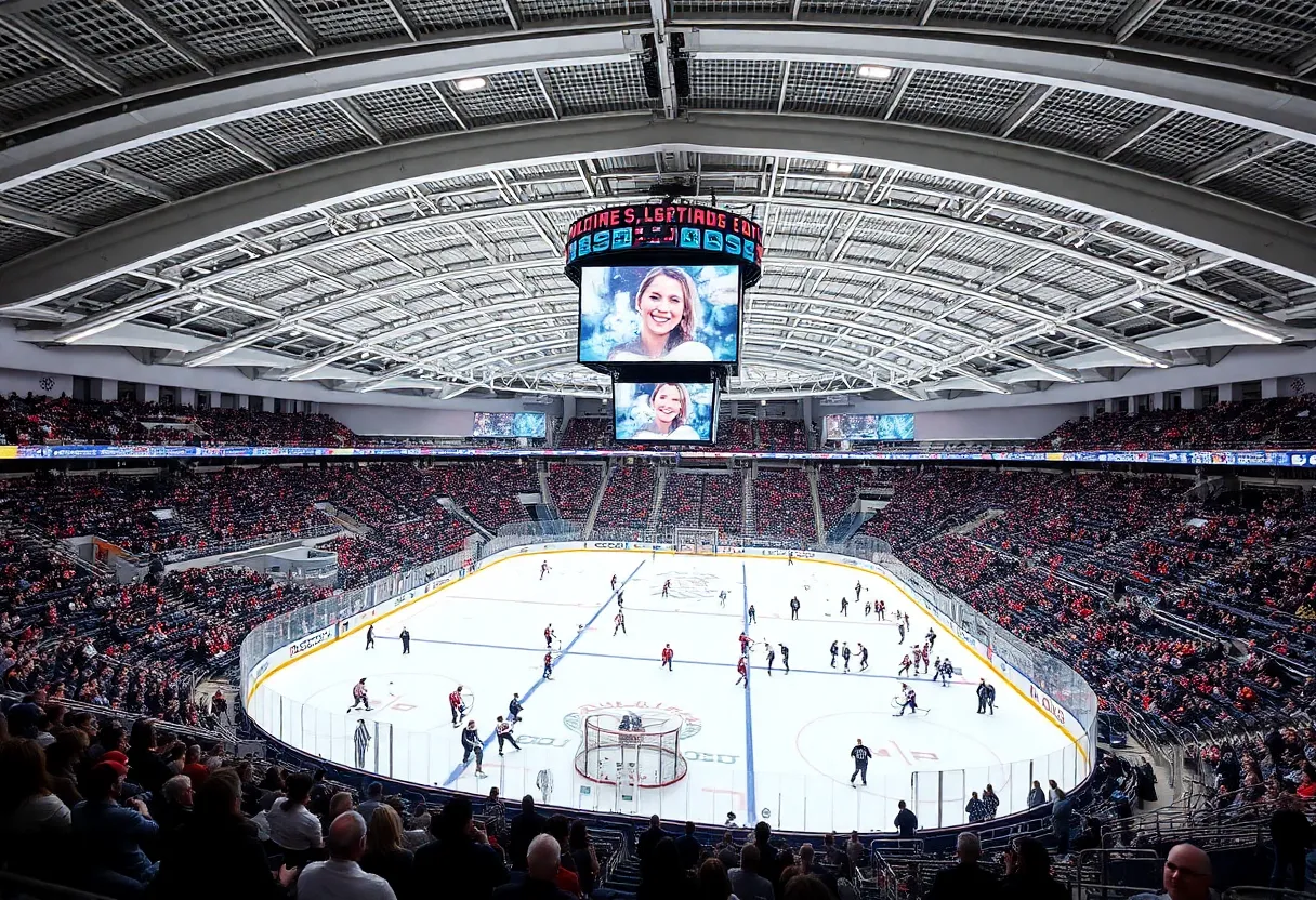 Concept design of a new women's hockey arena