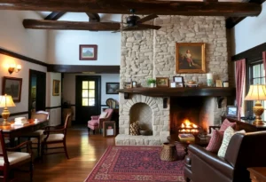 Interior view of the renovated White Horse Inn