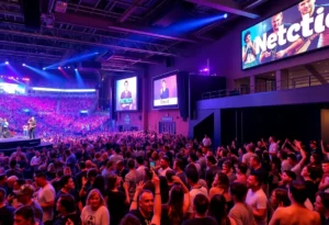 A lively Detroit concert with diverse audiences at various music venues.