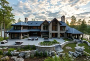 Luxurious renovated home in Michigan with modern design and natural surroundings