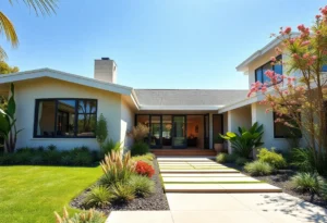 Vibrant exterior of a modern home showcased during the Spring Parade of Homes
