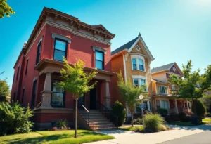 Two renovated homes for sale in Detroit, showcasing unique designs.