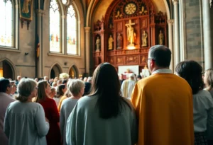 Celebration of community service at the Cathedral of the Most Blessed Sacrament.